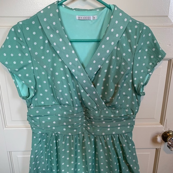 Retro mint swing skater dress - Picture 4 of 4